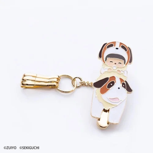 Heidi X Monchhichi | 50Th Anniversary Mental Bag Key Clip Keychain 2.3Cm 4.7Cm（Mini Josef Bebichich)