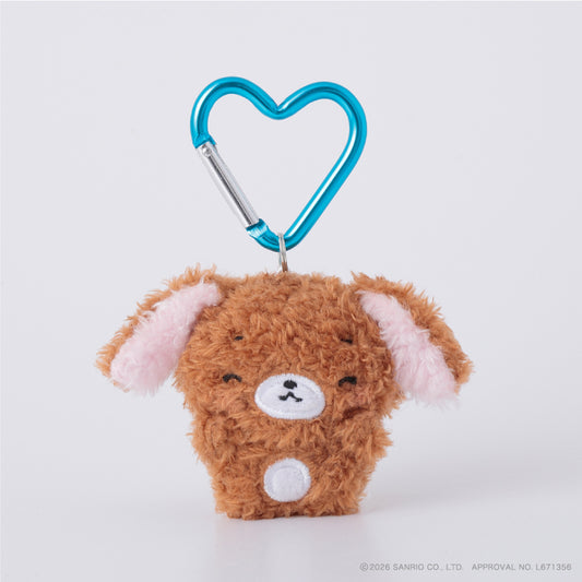 SANRIO | Sugarbunnies Kurousa Fluffy Mini Mini Mascot Holder Plush Keychain 75mm (Cheek Squeeze)