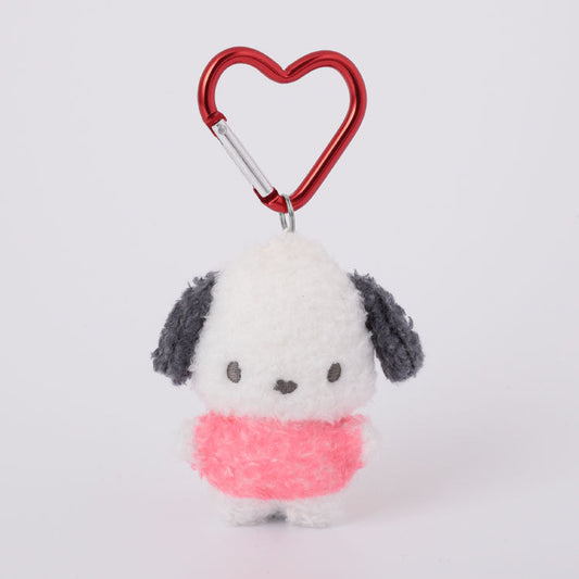 Sanrio | Fluffy Mini Mascot Holder Plush Keychain Pochacco 75Mm