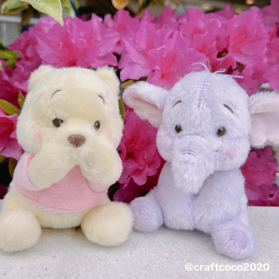 Disney | Lumpy Plush Keychain 12×13×9.5Cm (Kusumi Pastel) 东京迪士尼 小象嘟嘟毛绒挂件/包挂/钥匙链