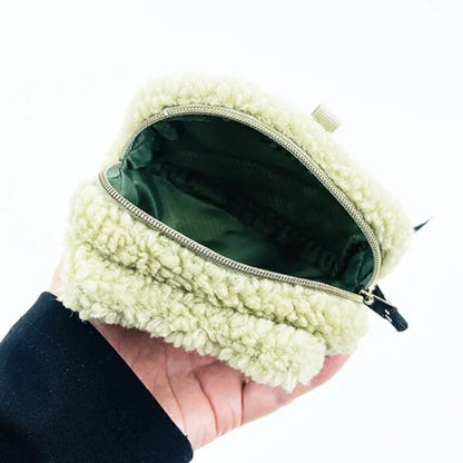 Pickles The Frog | Mini Pouch Fluffy Face 8Cm×11Cm×5Cm