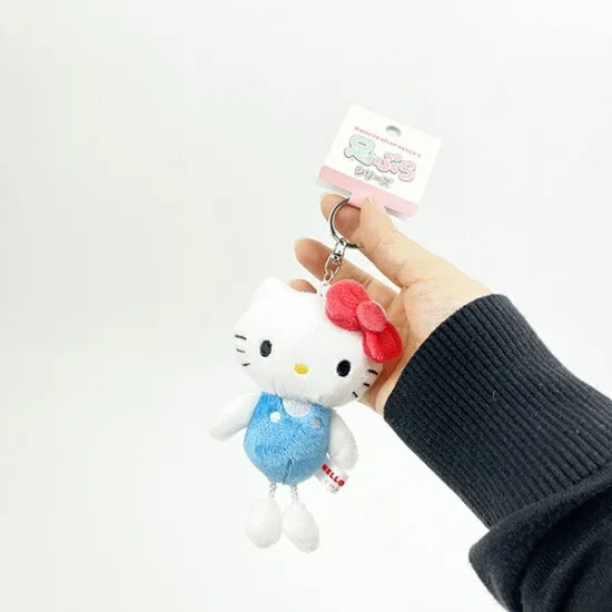 Sanrio | Keychain Mascot Holder Hello Kitty 12Cm×5.5Cm×4.8Cm (Hanging Legs Series)