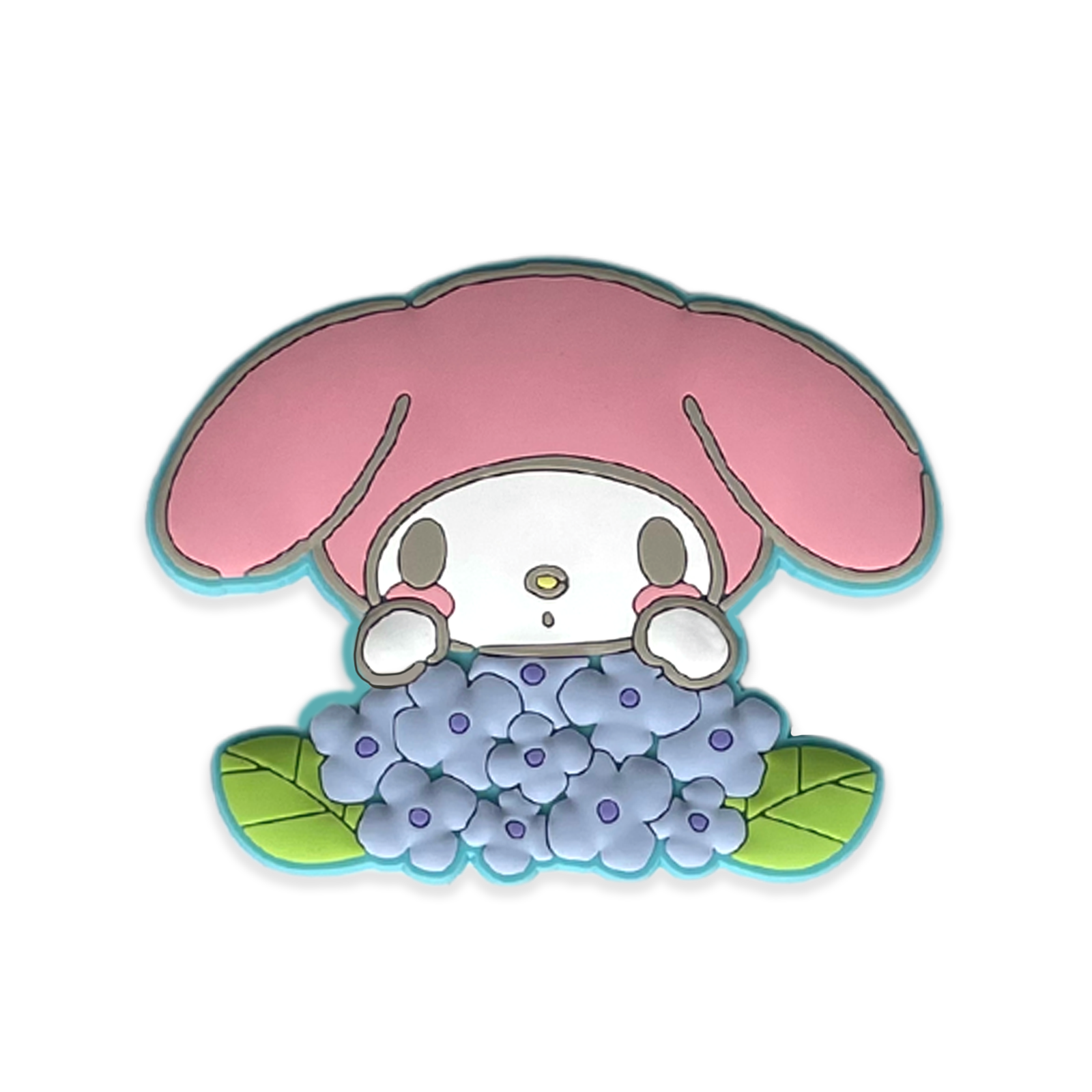 SANRIO | Japanese Seasons Rubber Magnet My Melody H44xW90×D3ｍｍ (Rainy Season - Hydrangea)