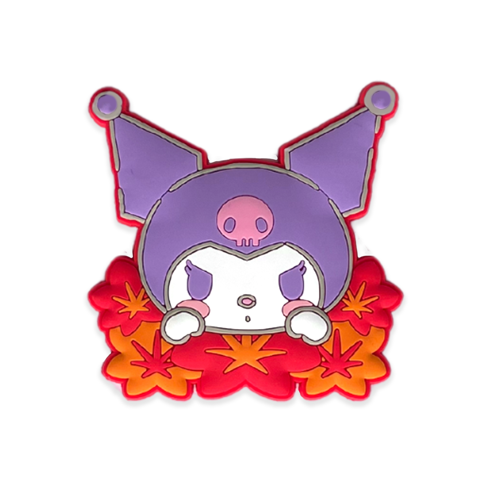 SANRIO | Japanese Seasons Rubber Magnet Kuromi H44xW90×D3ｍｍ (Autumn/Autumn Leaves)