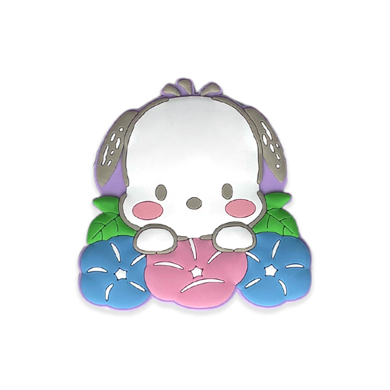 SANRIO | Japanese Seasons Rubber Magnet Pochacco H44xW90×D3ｍｍ (Summer - Morning Glory)