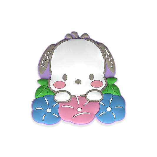 SANRIO | Japanese Seasons Rubber Magnet Pochacco H44xW90×D3ｍｍ (Summer - Morning Glory)