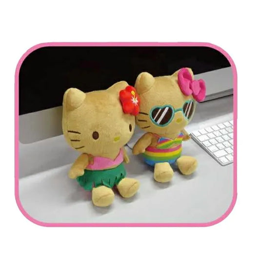 SANRIO | Hello Kitty Plush Toy Plush Doll H190×W140×D95mm (Tan Swimsuit Party Sunglasses)