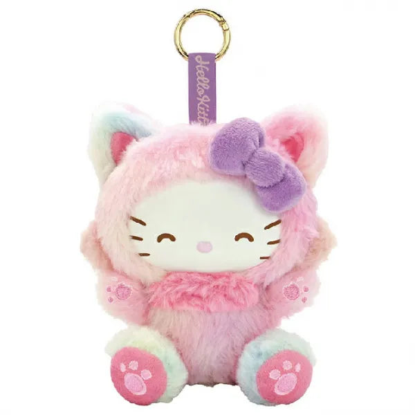 SANRIO | Hello Kitty Plush Mascot Keychain 150×110×160mm (Fine Face Cat Pink)