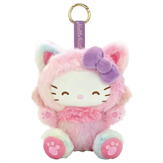 SANRIO | Hello Kitty Plush Mascot Keychain 150×110×160mm (Fine Face Cat Pink)