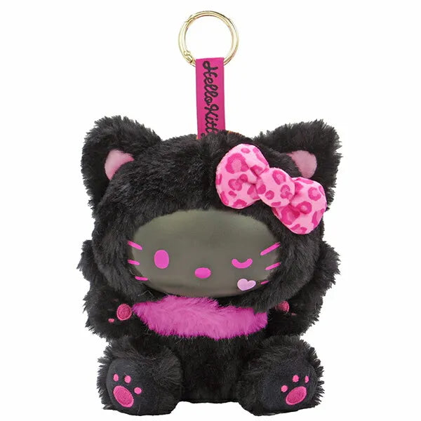 SANRIO | Hello Kitty Plush Mascot Keychain 150×110×160mm (Fine Face Cat Black)