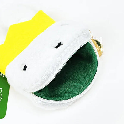 MIFFY | Crown Fluffy Coin Purse Mini Pouch with Carabiner 15cm x 9.5cm x 2.5cm (70th Anniversary)