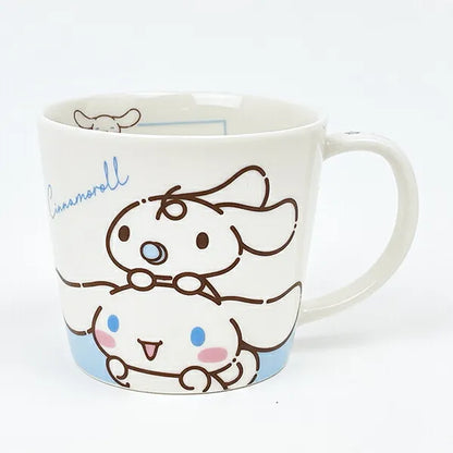 SANRIO | Cinnamoroll & Milk Ceramic Mug Cup can be used in the microwave and dishwasher 80×Φ88mm (Milk Balloon)