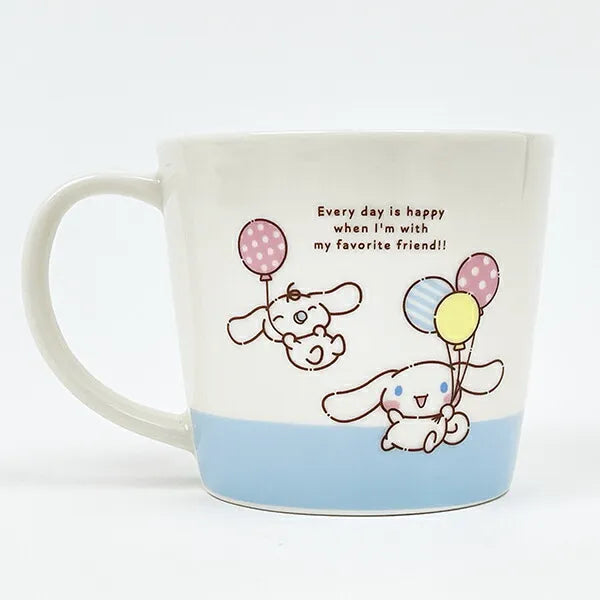 SANRIO | Cinnamoroll & Milk Ceramic Mug Cup can be used in the microwave and dishwasher 80×Φ88mm (Milk Balloon)