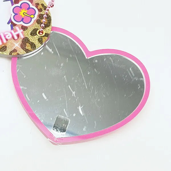 SANRIO | Hello Kitty Heart-pounding Slide Mirror Keychain 84×69mm (Memories Heisei Retro Sparkly)