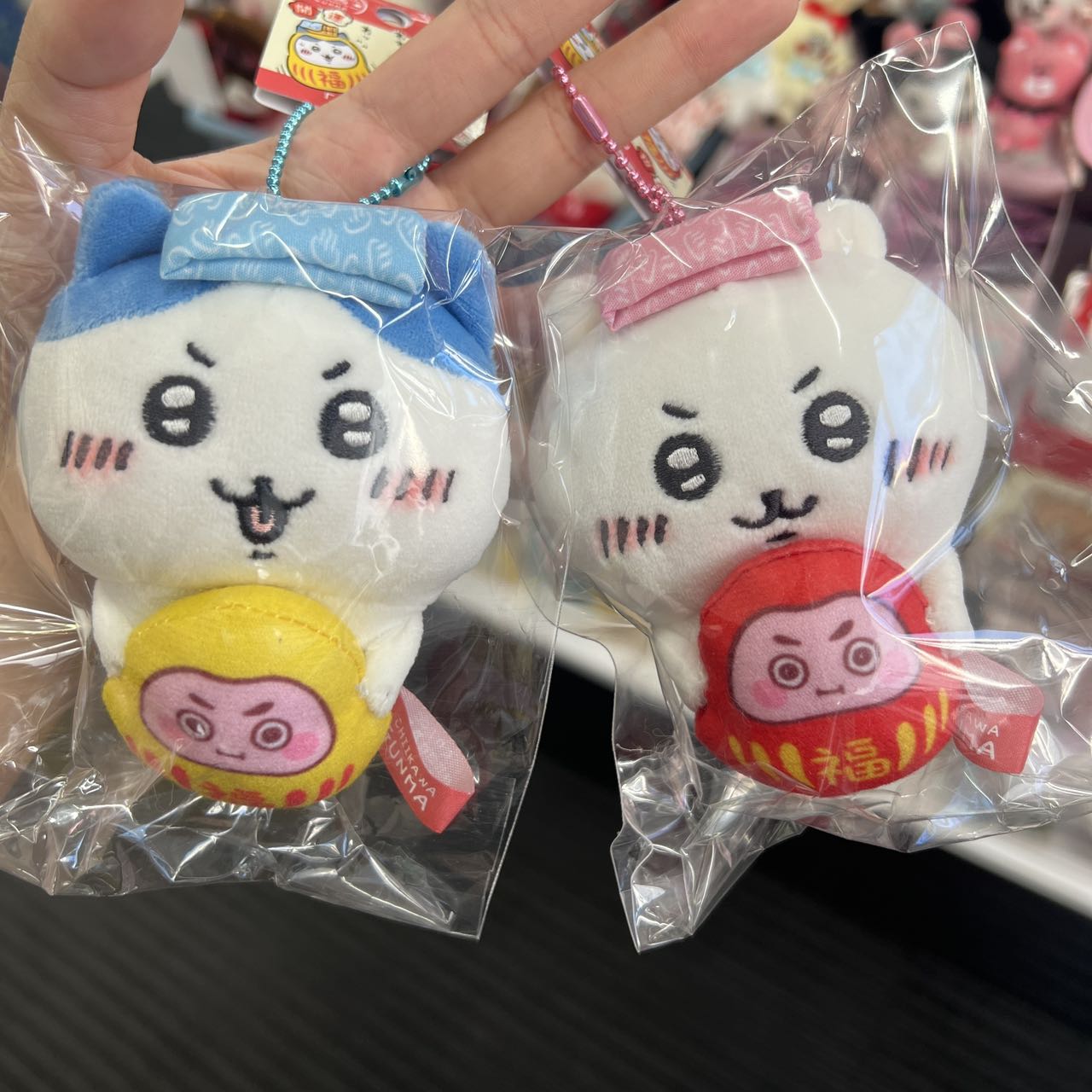 Chiikawa | Limited Plush Mascot 10Cm 小可爱吉伊卡哇 地域限定 群马限定 达摩款 毛绒玩偶挂件/包挂