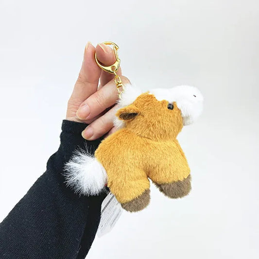 Chinese Zodiac Pocha Horse Plush Toy Keychain