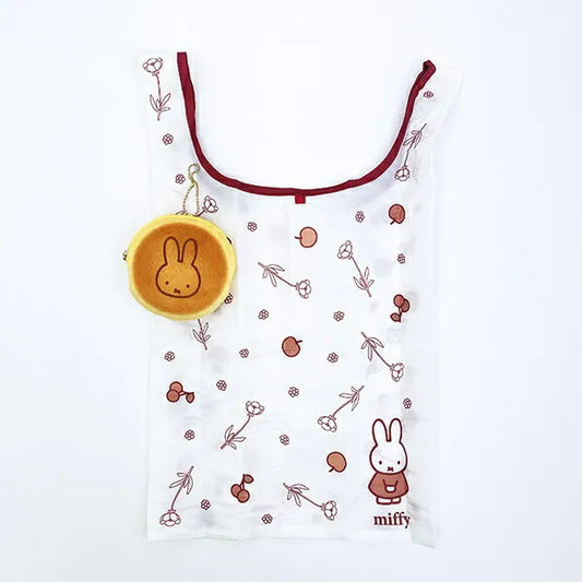 MIFFY | Foldable Pouch Eco Bag 500×300×190mm with Keychain 110×110×30mm