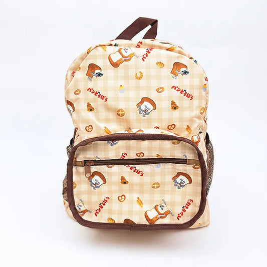 BREAD DOROBO | Travel Folding Backpack 390×310×190mm (Light Brown Gingham)