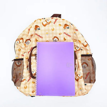 BREAD DOROBO | Travel Folding Backpack 390×310×190mm (Light Brown Gingham)