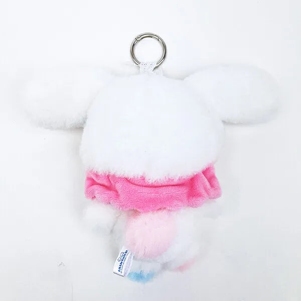 SANRIO | Little Twin Stars Lala Mascot Holder Bag Charm Plush Keychain 200×90×160mm (White Rabbit)