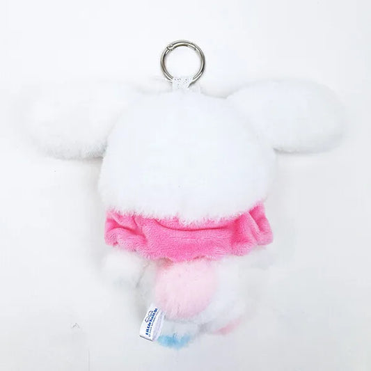 SANRIO | Little Twin Stars Lala Mascot Holder Bag Charm Plush Keychain 200×90×160mm (White Rabbit)
