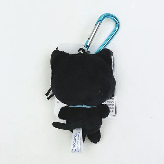 SANRIO | Chococat Mascot Holder Bag Charm Plush Keychain with Carabiner 45x60x100mm