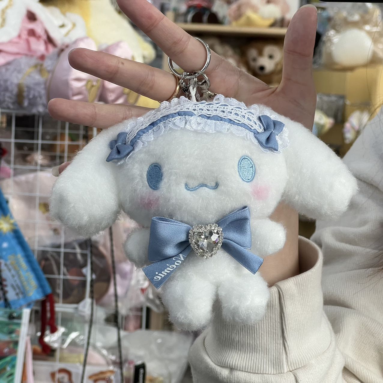 Sanrio X Noemie | Cinnamoroll Mascot Holder 12.5Cm 日本三丽鸥 联名款 限定玉桂狗 毛绒挂件/包挂/爱心扣