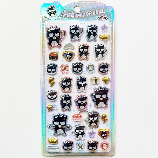 CRUX | SANRIO UruChuru Pop Seal Pop Sticker 165×80×2mm (Badtz-maru)