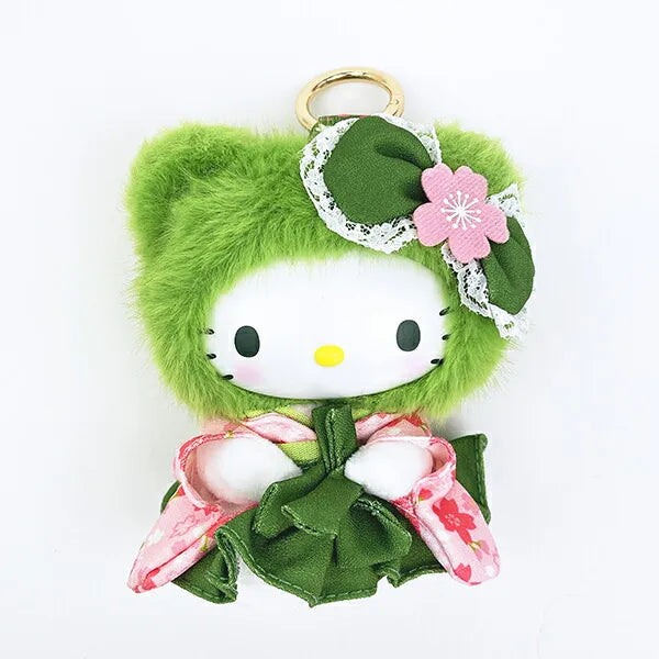 SANRIO | Hello Kitty Fine Face Mini 140x110x70mm (Matcha Kimono Bear)