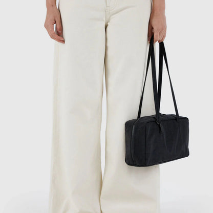 Baggu Nylon Bowler Bag (Black)
