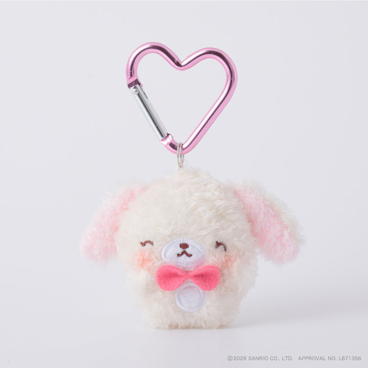 SANRIO | Sugarbunnies Shirousa Fluffy Mini Mini Mascot Holder Plush Keychain 75mm (Cheek Squeeze)