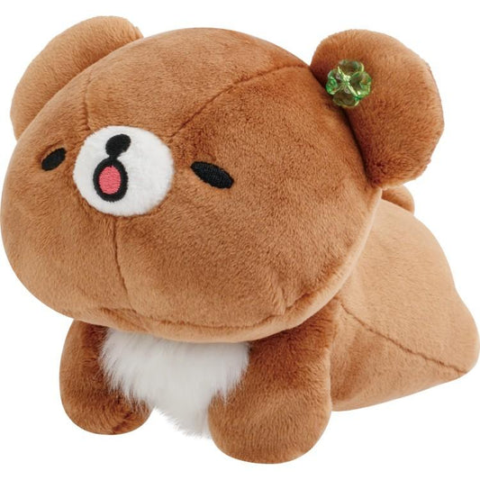 SAN-X | Rilakkuma Chairoikoguma Lying Down Plush Toy Plush Doll 130x155x190mm (Chairoikoguma's Kumakyun Days)