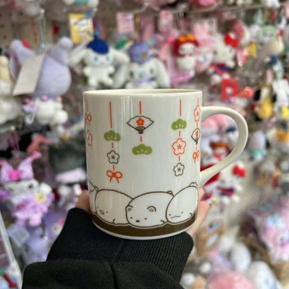 San - X | Summiko Gurashi Mug Limited 角落生物 京都限定 陶瓷马克杯 白色趴趴