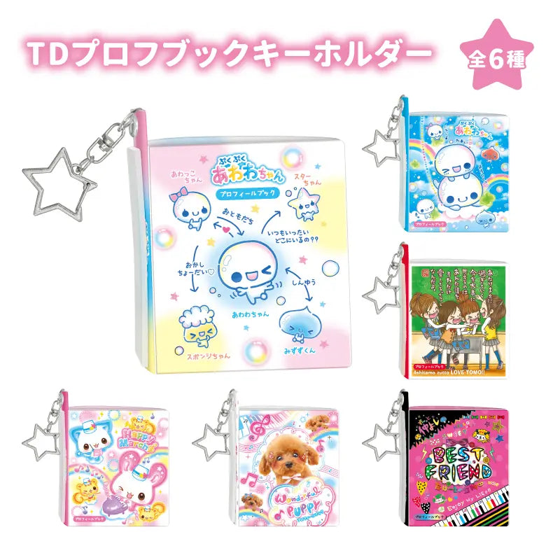 Kamio Japan | Mini Profile Book Keychain Blind Box 95x75x22mm (15 profile sheets & 5 sticker sheets) (Heisei Fancy)