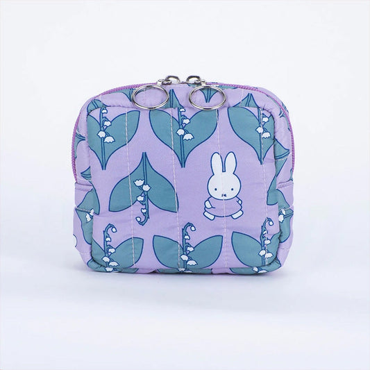 MIFFY x HEMING’S | Quilted Square Pouch 120 x 110 x 50mm (Lily)
