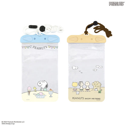 Peanuts | Snoopy Gourmandise Waterproof Pouch H216Mm×W121Mm×D12Mm 史努比 可斜挎手机/电子产品/小物品 防水袋/保护套