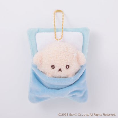 SAN-X | Ishiyowa-chan/Ishiyowachan Futon Pass Case Plush Keychain Bag Charm H120×W110×D55mm