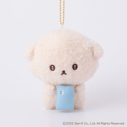SAN-X | Ishiyowa-chan/Ishiyowachan Trembling Mascot Plush Keychain Bag Charm H120×W110×D55mm (Phone)
