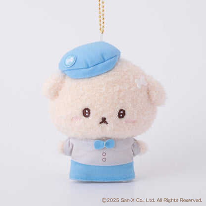 SAN-X | Ishiyowa-chan/Ishiyowachan Plush Badge Mascot Keychain Bag Charm H120×W110×D55mm