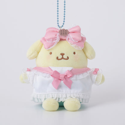 SANRIO | Pompompurin Squishy Mascot Holder Bag Charm Keychain 85mm Approx. (Hospitality Party)