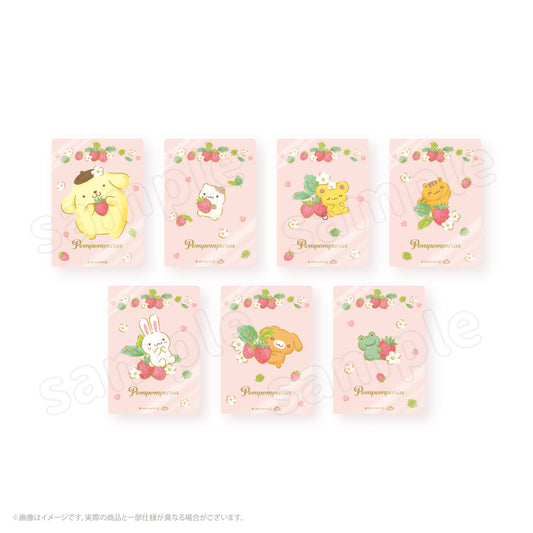 SANRIO | Pompompurin Trading Clear Cards Blind Box Secret 88x63mm (Strawberry Friends)