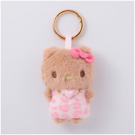 SANRIO | Hello Kitty Fluffy Stylish Mini Mascot 70mm Approx. (Tan Pink)