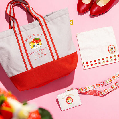 MOFUSAND | Large Gusseted Tote Bag 330×445×145mm (MERCI STRAWBERRY)