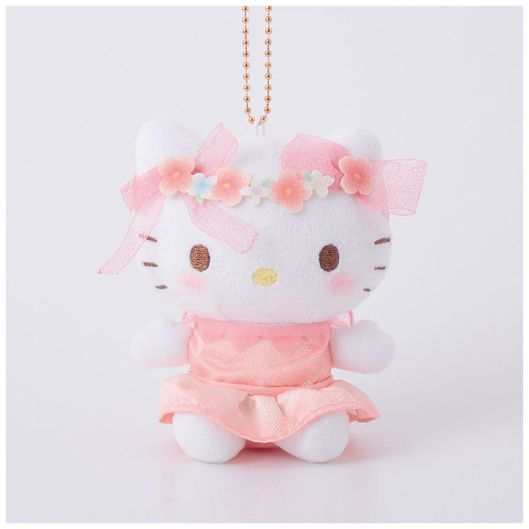 SANRIO | Hello Kitty Mascot Holder Plush Keychain Bag Charm 95mm Approx. (Floral Fairies)