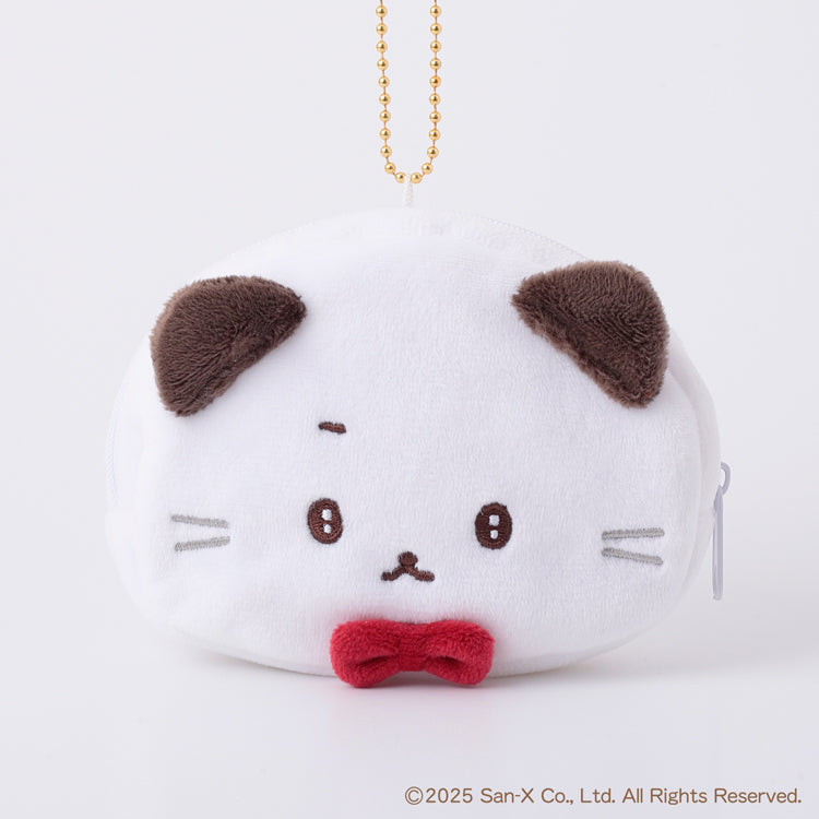 SAN-X | Ishiyowa-chan/Ishiyowachan Ishiyowachan Plush Pouch with Ballchain H120×W100×D30mm