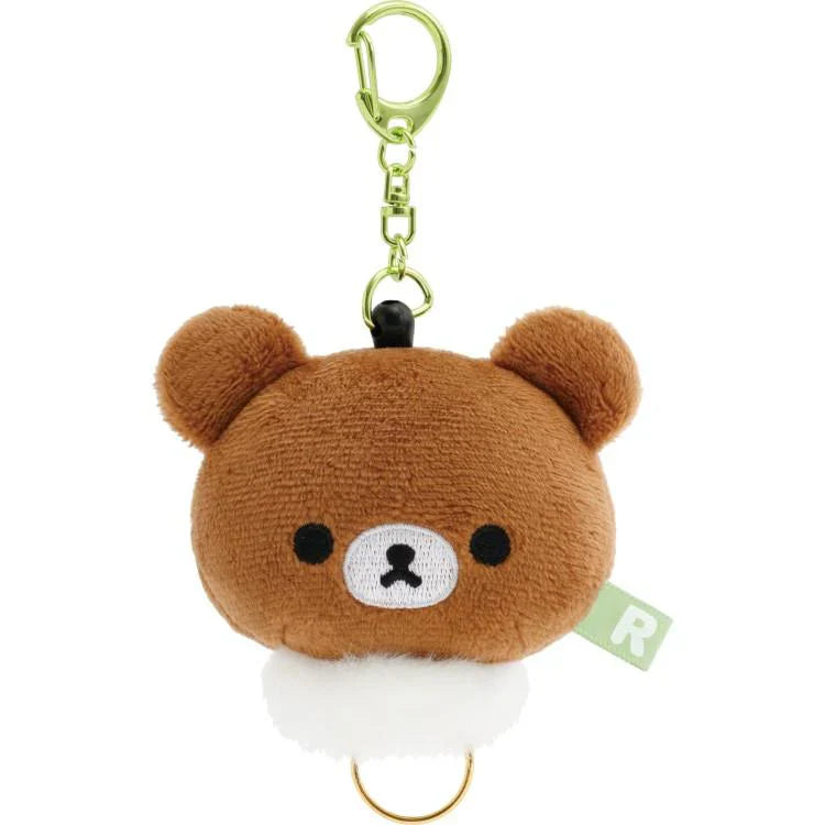SAN-X | Rilakkuma Chairoikoguma Mascot Reel Keychain Mascot Holder Bag Charm 55×55×45mm