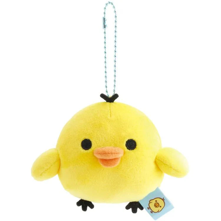SAN-X | Rilakkuma Kiiroitori Mochimochi Hanging Plush Mascot Holder Plush Keychain Bag Charm 70×85×65mm