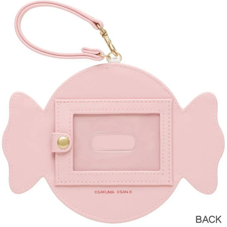 San-X | Sumikko Gurashi Candy Die-Cut Pass Case Card Holder 130×180Mm (Sakuma Strawberry Milk Candy)