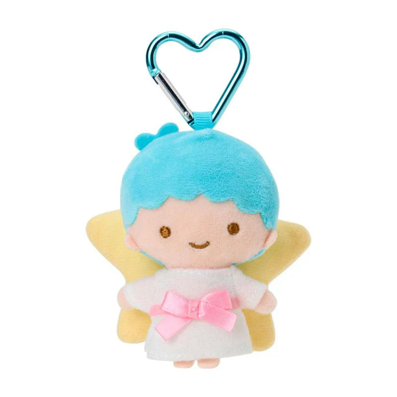 SANRIO | Little Twin Stars - Kiki Plush Mini Mascot Holder with Heart Carabiner Bag Charm 6×4×10cm