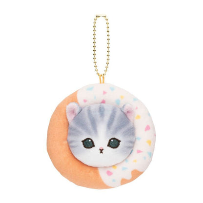 Mofusand | Mascot Holder Plush Keychain H95 X W95 D35Mm (Donut) Orange